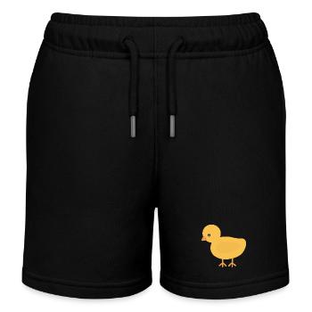T-shirt animé Sunny Chick - Short de jogging enfant bio Stanley/Stella - noir - Devant