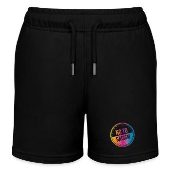Non au racisme - Short de jogging enfant bio Stanley/Stella - noir - Devant