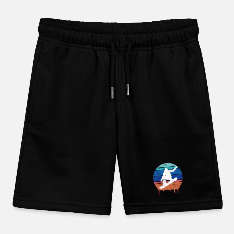 Snowboard rétro Short de jogging enfant bio Stanley/Stella