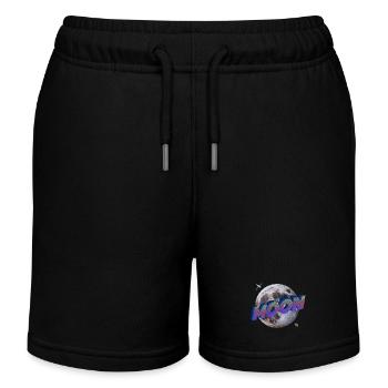 Moon - Outer Space Series - Kids Organic Sweat Shorts by Stanley/Stella - black - Front
