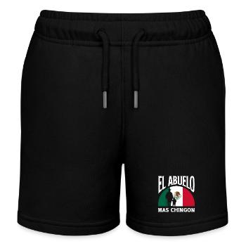 Mexiko Stolz & Heimat Mexikaner Mexico Flagge - Kinder Organic Joggingshorts Mini Bolter von Stanley/Stella - Schwarz - Vorne
