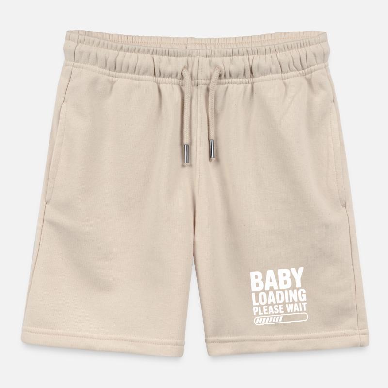 Baby Loading Please Wait Kids Organic Sweat Shorts by Stanley/Stella