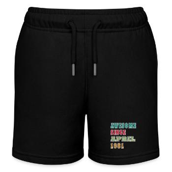 Great since April 1981 - Kids Organic Sweat Shorts by Stanley/Stella - black - Front