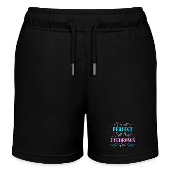 Make-up Microblading Kosmetik Kosmetikerin - Kinder Organic Joggingshorts Mini Bolter von Stanley/Stella - Schwarz - Vorne