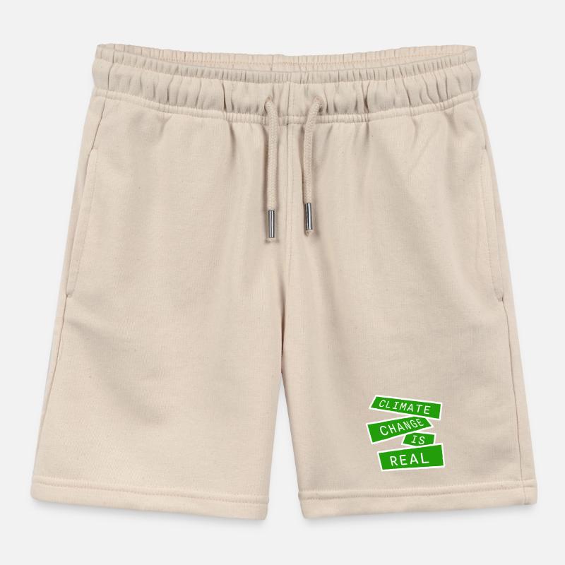 Climate Change Is Real Climate Change Science Kids Organic Sweat Shorts by Stanley/Stella