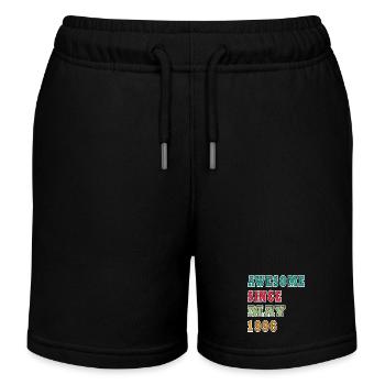 Awesome Since May 1996 - Kinder Organic Joggingshorts Mini Bolter von Stanley/Stella - Schwarz - Vorne
