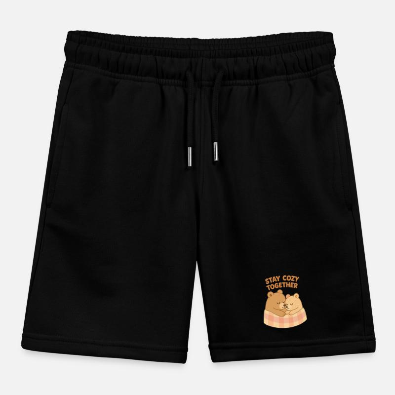 Cute Bears: Stay Cozy Together – Cuddle Time Kids Organic Sweat Shorts by Stanley/Stella