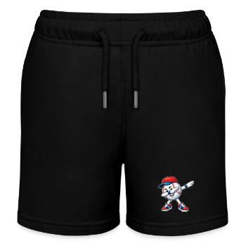 Dabbing Baseball - Kinder Organic Joggingshorts Mini Bolter von Stanley/Stella - Schwarz - Vorne