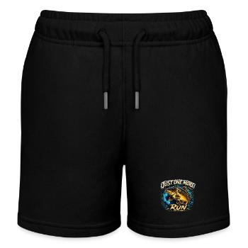 Nur noch eine Runde Karpfenfischerei-Design - Kinder Organic Joggingshorts Mini Bolter von Stanley/Stella - Schwarz - Vorne