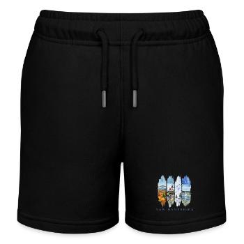 Voyage de vacances dans le New Hampshire – État de Granite - Short de jogging enfant bio Stanley/Stella - noir - Devant