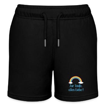 Baby Taufe Glückwünsche - Kinder Organic Joggingshorts Mini Bolter von Stanley/Stella - Schwarz - Vorne