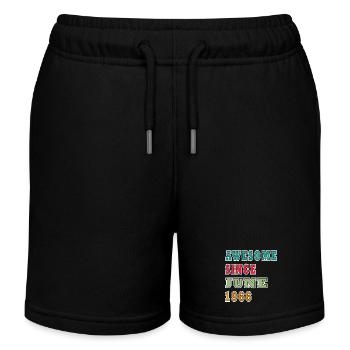 Awesome Since June 1966 - Kinder Organic Joggingshorts Mini Bolter von Stanley/Stella - Schwarz - Vorne