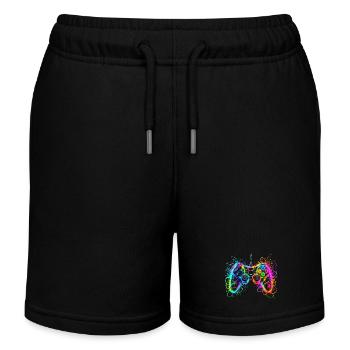 Gaming Controller Gamer - Kinder Organic Joggingshorts Mini Bolter von Stanley/Stella - Schwarz - Vorne