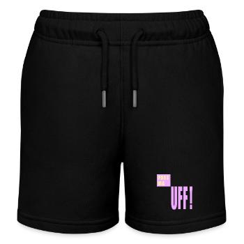 Berlin Aufpassen Berlinerisch - Kinder Organic Joggingshorts Mini Bolter von Stanley/Stella - Schwarz - Vorne