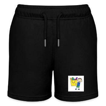 Les jeunes peuvent déjà faire leurs propres achats - Short de jogging enfant bio Stanley/Stella - noir - Devant
