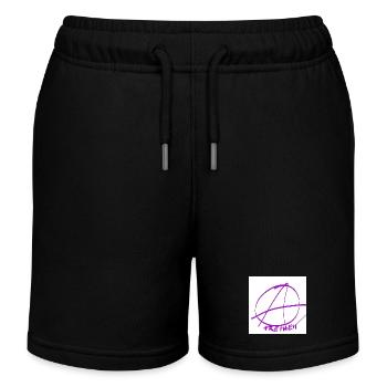 Freiheit im Kreis der Anarchie – Lila Linien - Kinder Organic Joggingshorts Mini Bolter von Stanley/Stella - Schwarz - Vorne