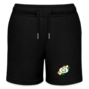 Kennzeichen_CI pour la Côte d’Ivoire - Short de jogging enfant bio Stanley/Stella - noir - Devant