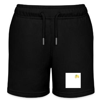 When Life Gives You Lemons | Vintage Lemon Botanic - Kids Organic Sweat Shorts by Stanley/Stella - black - Front