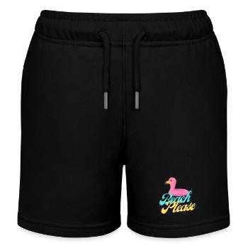 Beach Please Flamingo Retro Tee - Kinder Organic Joggingshorts Mini Bolter von Stanley/Stella - Schwarz - Vorne