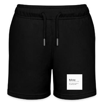 Kalorien Definition Poster – Lustiger Spruch - Kinder Organic Joggingshorts Mini Bolter von Stanley/Stella - Schwarz - Vorne