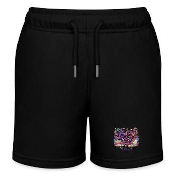 Schulkind 2026 – 1. Klasse - Kinder Organic Joggingshorts Mini Bolter von Stanley/Stella - Schwarz - Vorne
