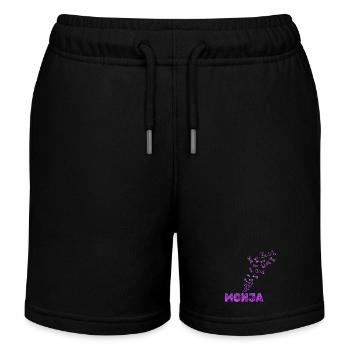 Spass  - Kinder Organic Joggingshorts Mini Bolter von Stanley/Stella - Schwarz - Vorne