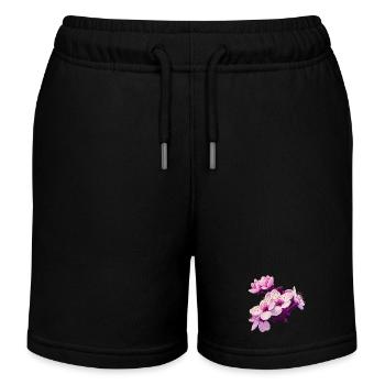 Pink Blossom - Kinder Organic Joggingshorts Mini Bolter von Stanley/Stella - Schwarz - Vorne