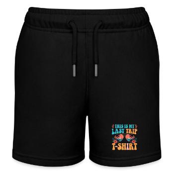 This Is My Last Trip Retro Vacation - Kids Organic Sweat Shorts by Stanley/Stella - black - Front