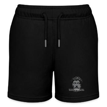Marcus-Aurelius-Porträt - Kinder Organic Joggingshorts Mini Bolter von Stanley/Stella - Schwarz - Vorne