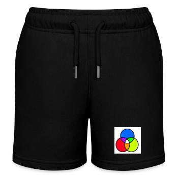 Venn diagram - Kids Organic Sweat Shorts by Stanley/Stella - black - Front