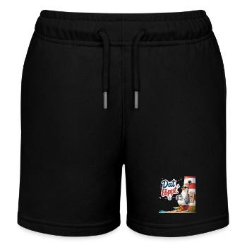 Dat löppt - Kinder Organic Joggingshorts Mini Bolter von Stanley/Stella - Schwarz - Vorne
