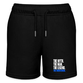 The Myth The Man The Legend The Bridesman - Kids Organic Sweat Shorts by Stanley/Stella - black - Front