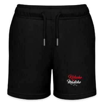 Kölsche Mädche Kölner Dom Köln Kölle Heimat Kölsch - Kinder Organic Joggingshorts Mini Bolter von Stanley/Stella - Schwarz - Vorne