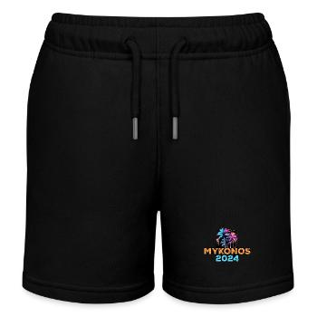 Mykonos 2024 Tour - Kids Organic Sweat Shorts by Stanley/Stella - black - Front