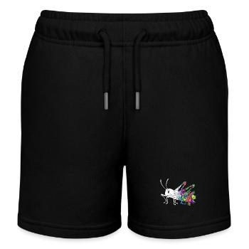 Sauterelle - Short de jogging enfant bio Stanley/Stella - noir - Devant