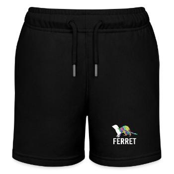 Ferret - Kids Organic Sweat Shorts by Stanley/Stella - black - Front