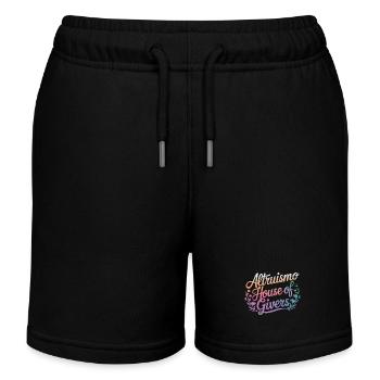 Altruisme Don désintéressé Donner d’école - Short de jogging enfant bio Stanley/Stella - noir - Devant