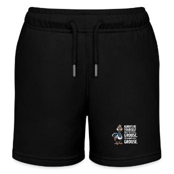 Auerhahn - Kinder Organic Joggingshorts Mini Bolter von Stanley/Stella - Schwarz - Vorne