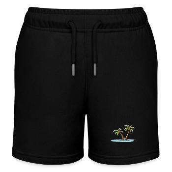 Île des Palmiers - Short de jogging enfant bio Stanley/Stella - noir - Devant