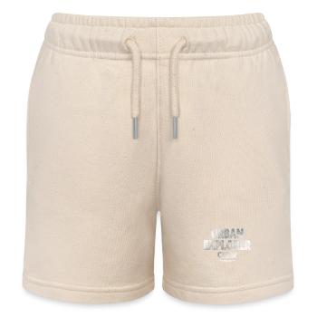 Explorateur urbain - Short de jogging enfant bio Stanley/Stella - écru doux - Devant