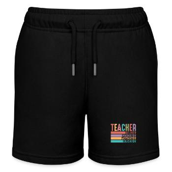 Lehrer - Kinder Organic Joggingshorts Mini Bolter von Stanley/Stella - Schwarz - Vorne