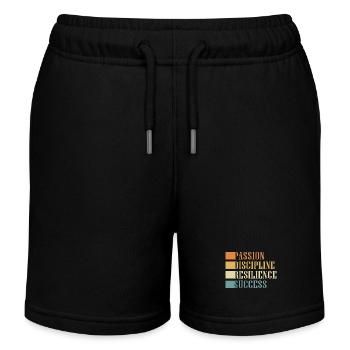 Workaholic Resilienz - Kinder Organic Joggingshorts Mini Bolter von Stanley/Stella - Schwarz - Vorne