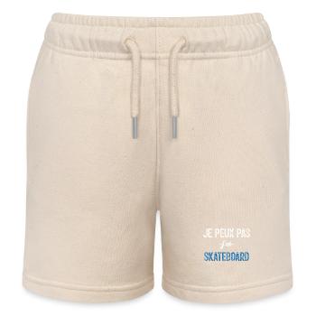 Ich kann nicht skaten - Kinder Organic Joggingshorts Mini Bolter von Stanley/Stella - Natur - Vorne
