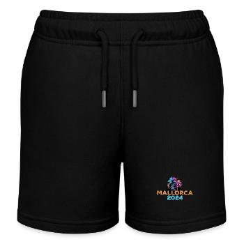 Mallorca 2024 Tour - Kids Organic Sweat Shorts by Stanley/Stella - black - Front