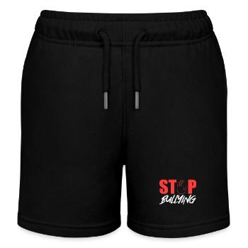 Stop bullying - Kids Organic Sweat Shorts by Stanley/Stella - black - Front