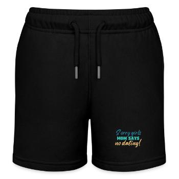 Désolé les filles maman dit NoDate Baby Shower - Short de jogging enfant bio Stanley/Stella - noir - Devant