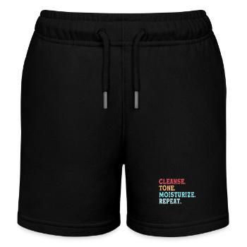 Kosmetikerin Make-up - Kinder Organic Joggingshorts Mini Bolter von Stanley/Stella - Schwarz - Vorne