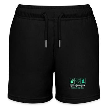 Pcos-Bewusstsein - Kinder Organic Joggingshorts Mini Bolter von Stanley/Stella - Schwarz - Vorne