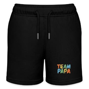 Father Team Dad - Kids Organic Sweat Shorts by Stanley/Stella - black - Front