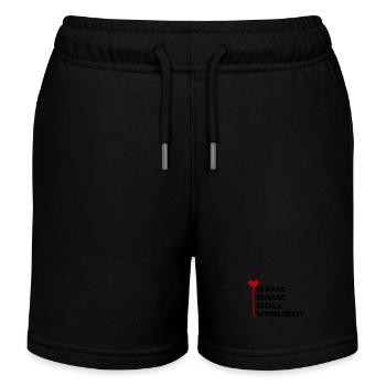 Ganz Doll Verliebt Valentinstag - Kinder Organic Joggingshorts Mini Bolter von Stanley/Stella - Schwarz - Vorne